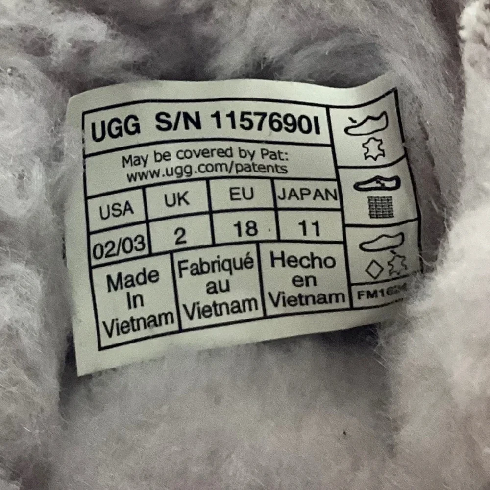 Ugg I Baby Classic Ultra Mini Suede Boots Booties Size 02/03 Light Purple  New